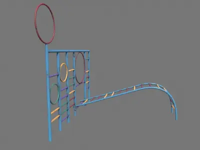 Old Wall Climber Low-poly 3D model