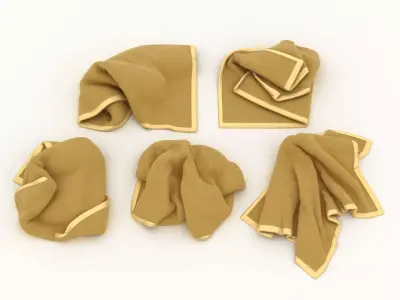 Messy Towels 3D model