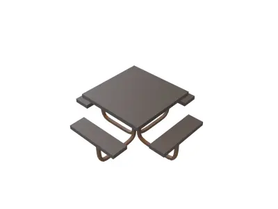 Park Table v1 002 Low-poly 3D model