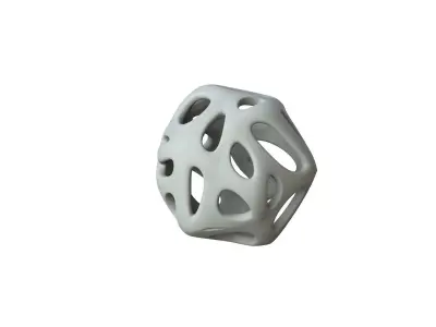 SciFi Cube Object No 18789 Low Poly Shape Texture