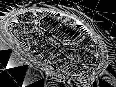 Kentucky Speedway Game Ready Low-poly 3D model