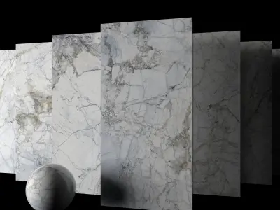 Marble Set Museum Supreme White 80x160 Set 2 Texture