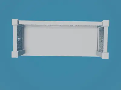 Model Railing - Balcony 3D print model