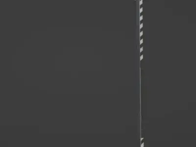 Sci fi - Lamps for streets Low-poly 3D model