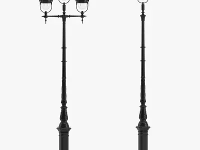 Lamp 168 street park 3D model