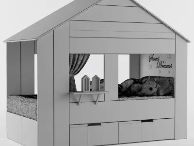 Kid bed 3D model