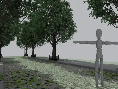 Tree Street 3D model