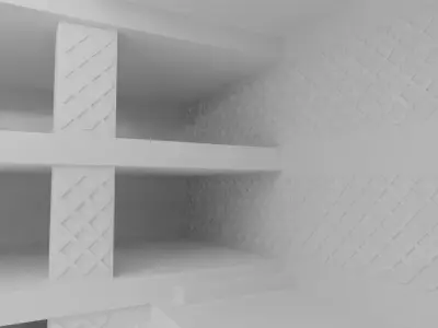 Concept space interior empty room 2 Low-poly 3D model