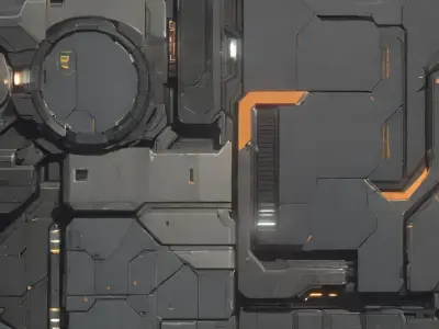 ZTR AI rendered sci-fi texture set Texture