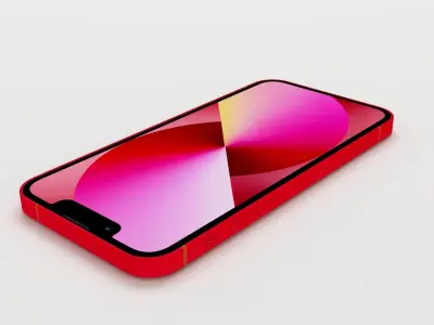 Apple iPhone 13 Red 3D model