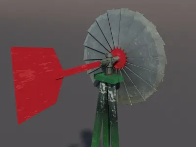 Water Tank 2 Low-poly 3D model