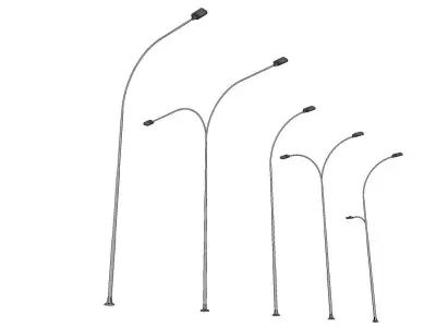 Lamp Post - Light Pole - Light Post - Street Light - Group 06 3D model
