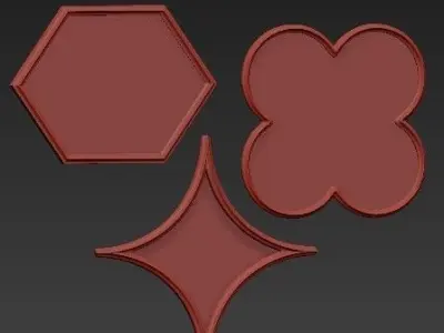 Wall mirror 9 3D model