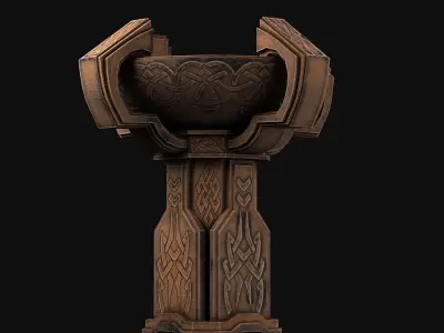 Fantasy candlestick 3D model