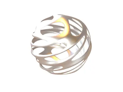 Abstract Sphere Ball v3 002 Low-poly 3D model