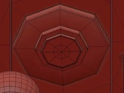 BOLERO AMBER CHANDELIER  3D model