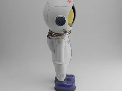 Fantasy spaceman 3D model
