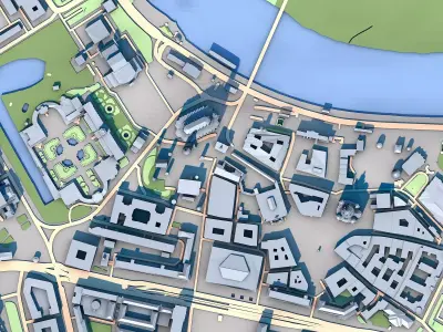 Dresden Cathedral Germany 3D model