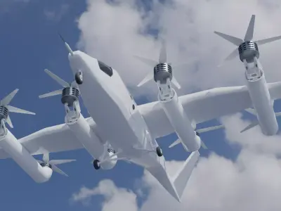 vertical aerospace vx4 aircraft Improved Low-poly 3D model