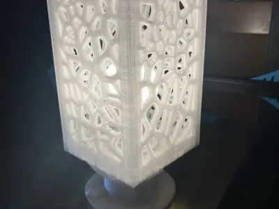 Christmas voronoi lights 3D print model