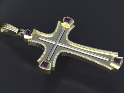 Orthodox cross  cnc model or  3D print model