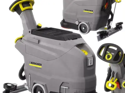 WALK-BEHIND FLOOR SCRUBBER BD 4325 C Bp 3D model