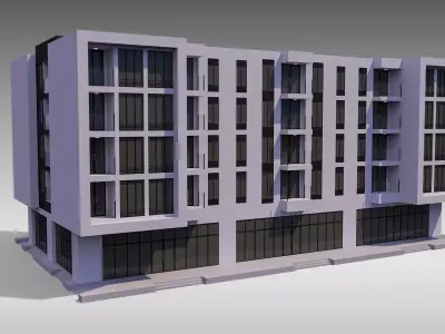 Apartment Building 003 3D model