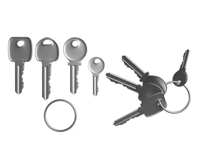 Set Of New Keys 3D model