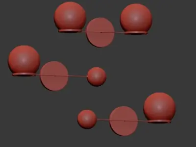 CONTRAPESSO LED DOUBLE SCONCE 3D model