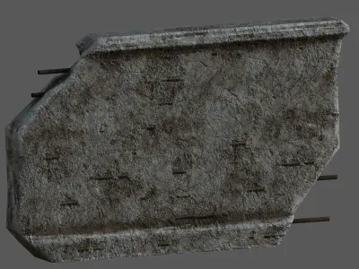 Wall 01 Pbr Low-poly 3D model