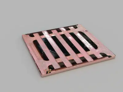 Sewer Grate 09 3D model
