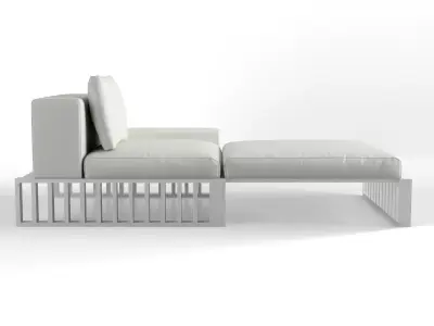Docks chaise lounge 3D model