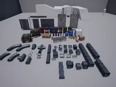 Props Pack 1 Low-poly 3D model