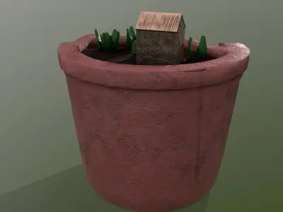 Sculpted Pot 3D model