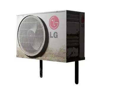 Low poly Air Conditioner Unit 3D model