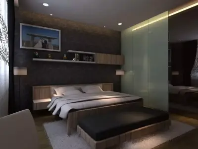 Master bedroom 3D model