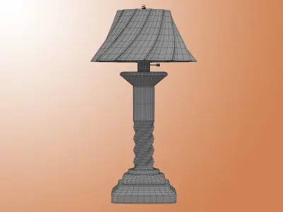 Screw Lamp Interior Prop 3D model