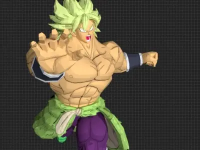DBS Broly Rig for Maya 3D model