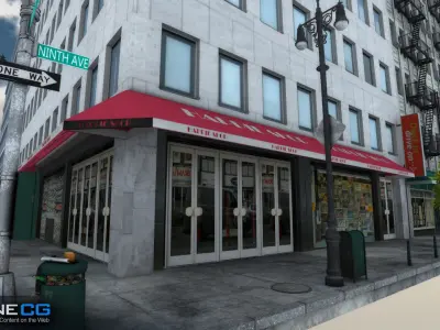 NYC Block 1 Unity Low-poly 3D model