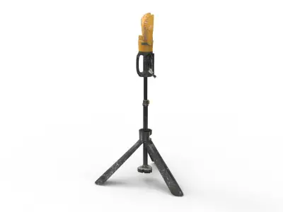 Job Site Lamp Low-poly 3D model