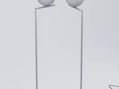 EQLigh floor lamp with ball 3D model