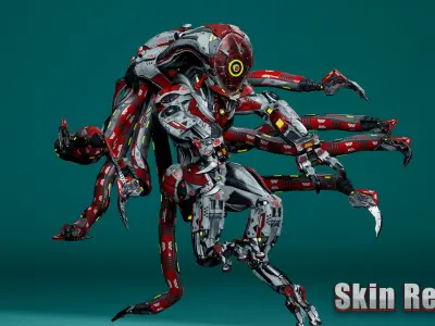 Sci-Fi Monster Hunter Low-poly 3D model purchase
