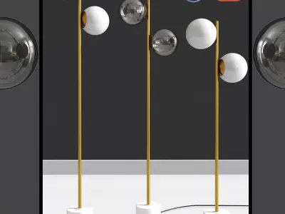 Stem Floor Lamps 3D model
