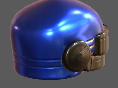 Gas mask helmet 3d model scifi Low-poly  Low-poly 3D model 405