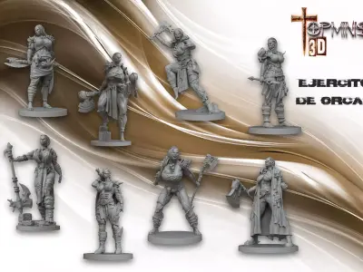 WARRIOR ORCAS 3D print model