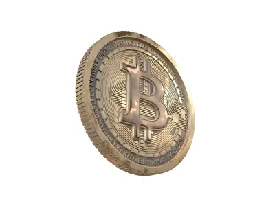 Bitcoin v7 002 Low-poly 3D model