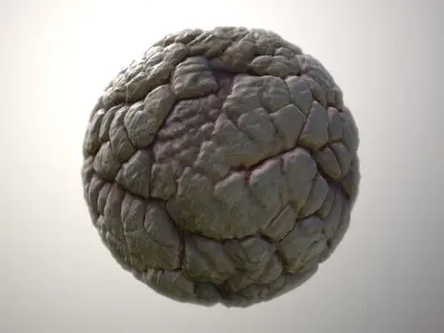 Material Skin Monster 40 Seamless PBR Texture Texture