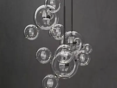 Chandelier Giopato and Coombes Bolle14 lights 2 3D model