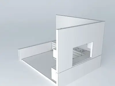 Kitchen box with window in it 3D model