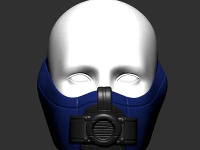 gas mask helmet scifi ver 3 sculpt 3d printable  3D model